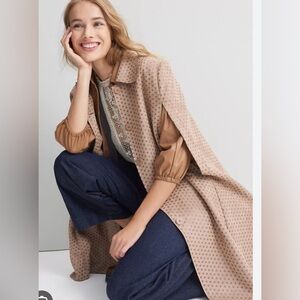 Anthropologie Suede Cape NWT